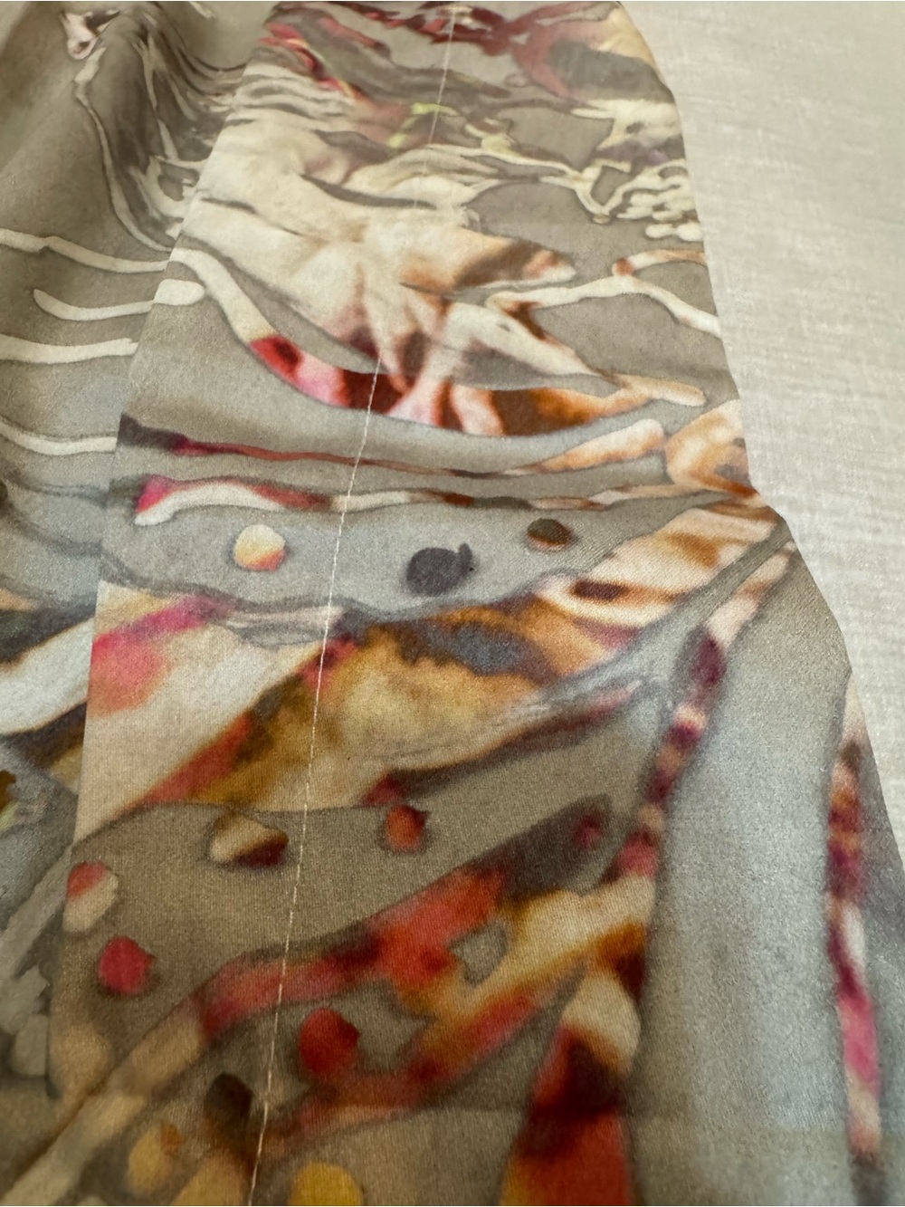 Neiman Marcus Designers Guild Floral Watercolor shower curtain in Gray and Multi - Picture 8 of 9